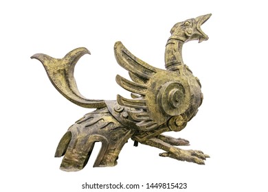 Shang Zhou Feng Bird Bronze Crafts