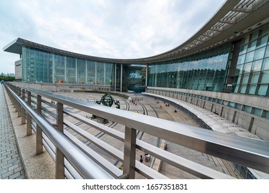 Shanghai, China, 15 July 2019: Part Of The Public Areas Are Glass Facades.