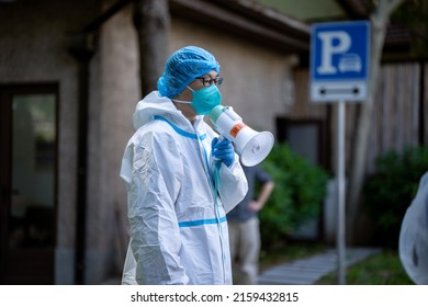 Shanghai China - 22 May 2022: Residents Are Still Forced To Undertake Frequent COVID Tests Despite The Streets Of Shanghai China Slowly Begin To Open Up After A Nearly 2 Month Long COVID-19 Lockdown