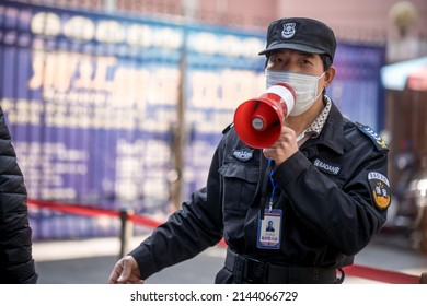 Shanghai, China, April, 2020: Shanghai Exits It's First Lockdown And Chases It's Zero Covid Police