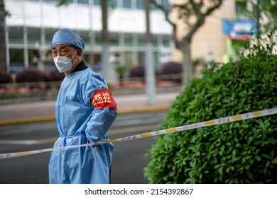 Shanghai, China - May 10 2022: Shanghai Enters The Second Month Of A Citywide COVID-19 Lockdown As Omicron Spreads Across China, Raising Concerns For The Government's COVID Zero Policy. 