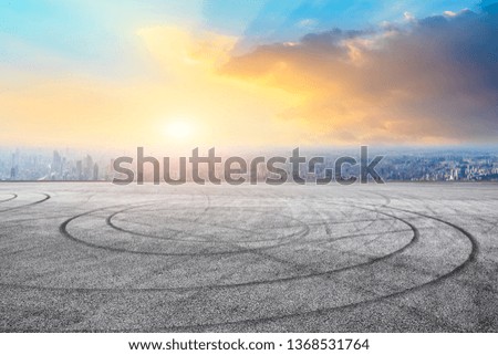 Similar – Image, Stock Photo Asphalt road in a rural landscape