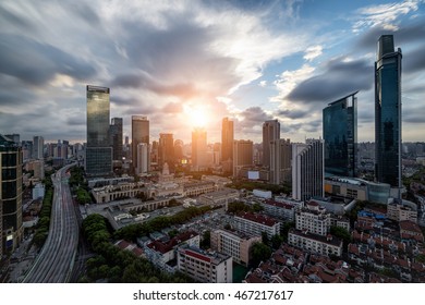 Shanghai JingAn District Skyline