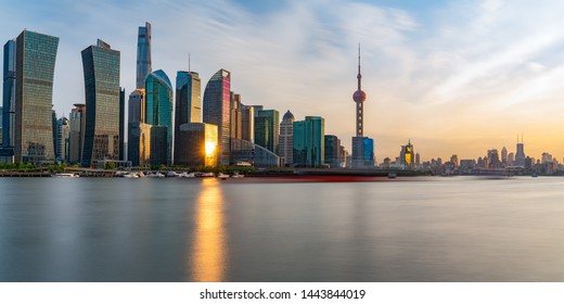 Shanghai Lujiazui Free Trade Zone Building Scenery