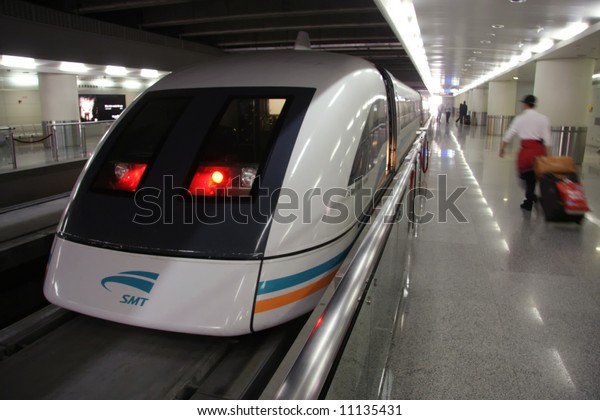 Shanghai Maglev Train - \'bullet train\' - 430 km/h -\
or 280 mph