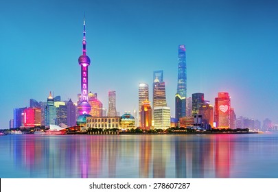 Shanghai Pudong Downtown, China