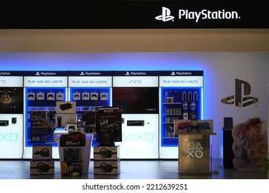 Shanghai,China-August 13th 2022: Facade Of PlayStation Retail Store. A Video Game Brand