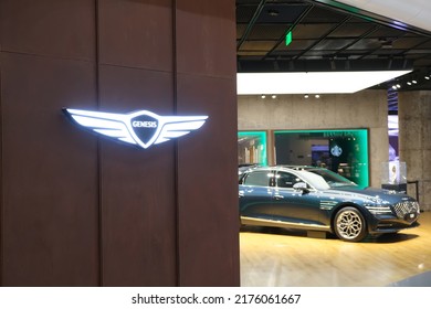 Shanghai,China-June 25th 2022: Genesis Car Store. Luxury Vehicle Brand Of Hyundai Motor Group