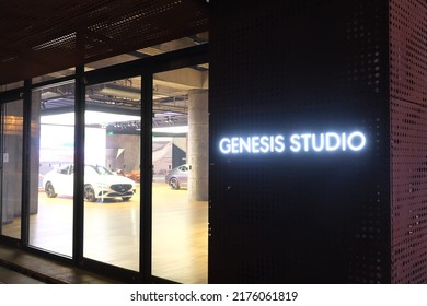 Shanghai,China-June 25th 2022: Genesis Car Store. Luxury Vehicle Brand Of Hyundai Motor Group