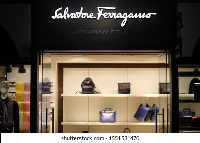 Shanghaichinaoct2019 Facade Salvatore Ferragamo Company Store Stock ...