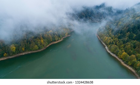 Shaori Lake. Racha. Georgia Country