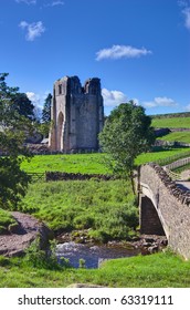 Shap Abbey And A Bridge Across The River Lowther. Cumbria, England