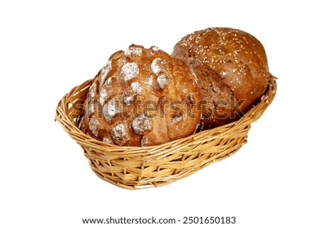 Similar – Image, Stock Photo Loaf-shaped bread dough on the table