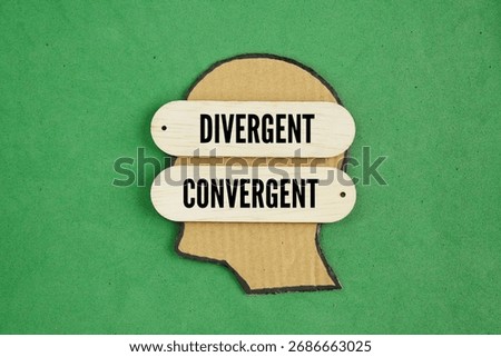 The shape of the head and stick with the two words divergent and convergent. What are the two types of thinking? In this post we explore two types of thought