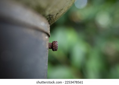 the shape of a rusty bolt