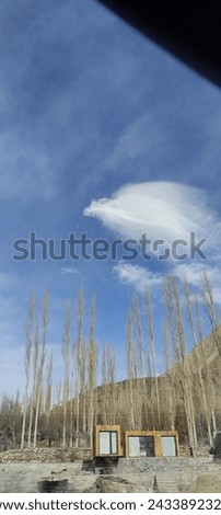 Shapes in the cloud. Flying Angels forming in cloud