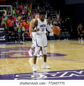 Shaq Carr Guard For The Grand Canyon University Lopes At GCU Arena In Phoenix Arizona USA December 9,2017.