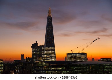 The Shard, London At Sunset