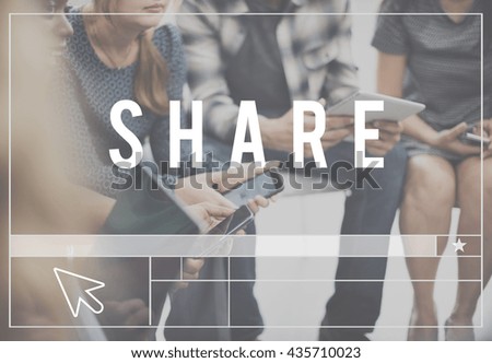 Share Sharing Communication Connection Network Concept