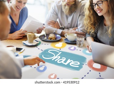 Share Sharing Connection Networking Concept