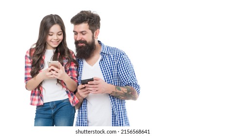 Share your story. Family bloggers share media content via smartphones. Social sharing - Shutterstock ID 2156568641
