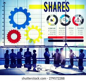 Shares Sharing Asset Contribution Dividend Concept