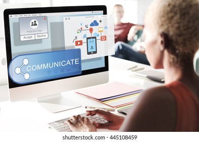 Sharing Networking Connection Exchange Technology Graphic Concept