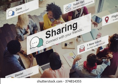 Sharing Share Social Networking Connection Communication Concept