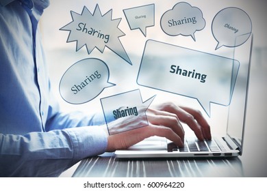 Sharing, Technology Concept