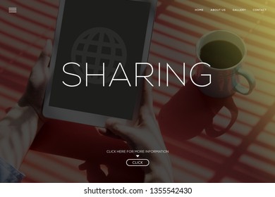 SHARING AND WORKPLACE CONCEPT