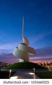 Sharjah/UAE-21-10-2019:This Landmark Sculpture Stands Close To Sharjah University City And Sharjah International Airport, At The Front Of The House Of Wisdom.