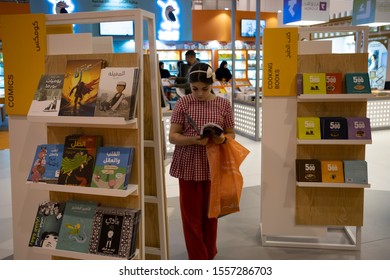 Sharjah/UAE-October-30-2019: The Visitors At The 38th International Book Fair, Sharjah.