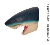 shark head model on white background