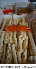 Shark Head And Shark Skeleton / Cartilage, Shark Cartilage Is Most Famously Used For Cancer, Are Sold At A Local Dry Seafood Store.