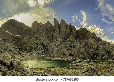 The Sharks tooth at Sky Pond, Rocky Mountain National Park