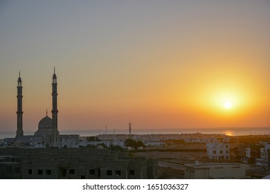 Sharm El Sheikh Mosque At Sunrise