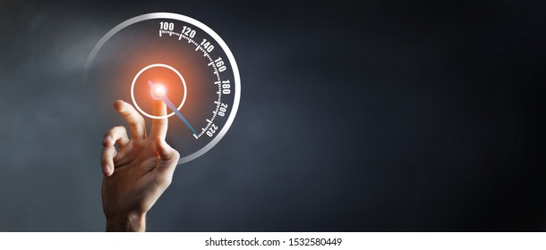 sharp acceleration of internet speed.