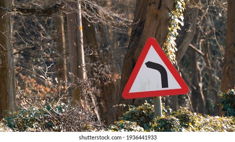 Sharp Left Turn Warning Side In The UK