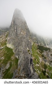Sharp Mountain Ridge Climber Tatra Mountains Stock Photo 436501465