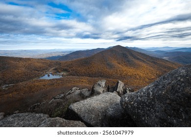 Sharp Top Mountain on the Blue Ridge Parkway in Roanoke Virginia