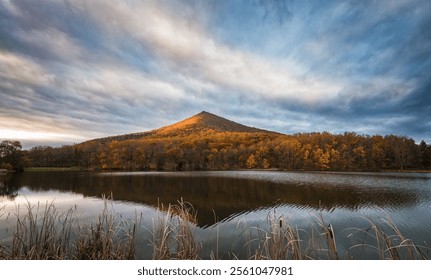 Sharp Top Mountain on the Blue Ridge Parkway in Roanoke Virginia