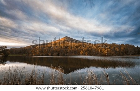 Sharp Top Mountain on the Blue Ridge Parkway in Roanoke Virginia