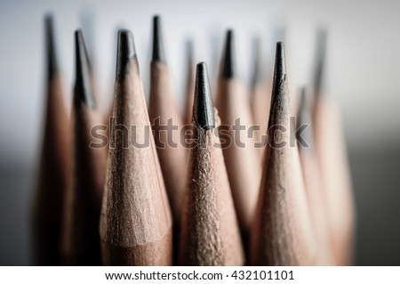 Sharpen pencils close-up background.