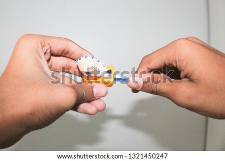 Sharpening a pencil