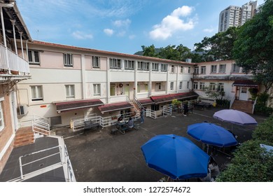 Shatin, Hong Kong - DEC 29 2018: High Rock Centre In Hong Kong. Built In 1924, Former Polic Station, Japanese Army Command Center And Orphanage.