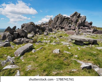 Shattered Rocky Summit Of Carn Menyn In The Preseli Hills Which Is Thought To Be The Source Of Some Of The Bluestones Used To Build Stonehenge, Pembrokeshire Coast National Park, Wales, UK