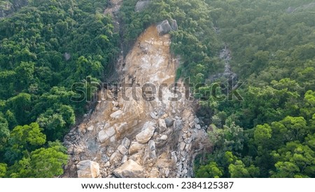 Shau Kei Wan Landslide, Understanding Natural Challenges in HK Oct 23 2023 [[stock_photo]] © 