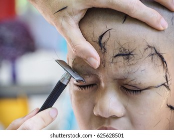 Shaved Hair And Eyebrows For Novices.