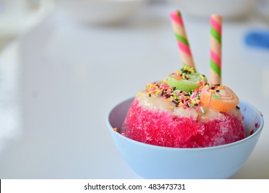 Shaved Ice Dessert.