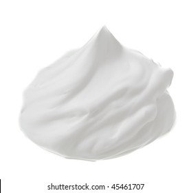 Shaving Cream Isolated On White